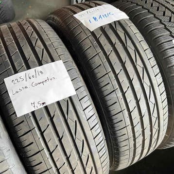 2 x Lassa 225-60-18 Zomerbanden 7,5mm, 18 inch, Gebruikt, Ophalen of Verzenden, Band(en)