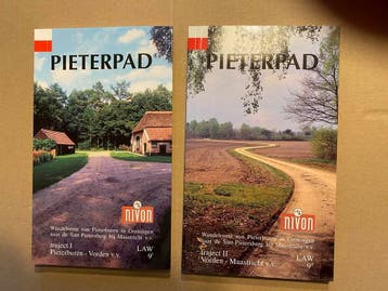 Pieterpad  1 en 2 - van Pieterburen naar Maastricht - 2002, Zo goed als nieuw, Benelux, Fiets- of Wandelgids