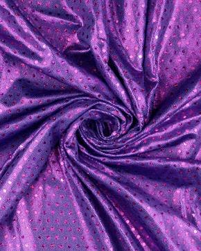 Lycra Folie Stippen Paars, Nieuw, Paars