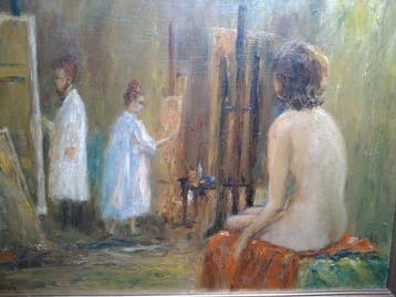 m devynck - model in atelier