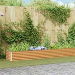 vidaXL Verhoogde plantenbak 775 x 50 x 36 cm Gegalvaniseerd, Verzenden, Minder dan 60 cm, Nieuw, Metaal