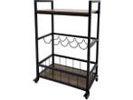 Veiling - Keuken Trolley Haven Zwart – 67×40×86,5 cm, Nieuw