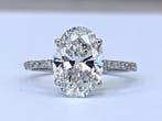 Zonder minimumprijs - Ring - 14 karaat Witgoud - 3.29ct. tw., Nieuw