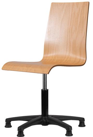 Werkstoel Loketstoel Instelbaar 41-56cm hout HPL, Ophalen of Verzenden, Nieuw
