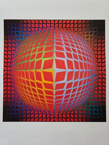 Victor Vasarely (1906-1997) - Vega Kontosh, 1971 -, Antiek en Kunst