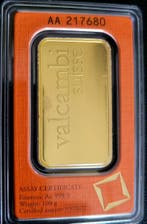 100 gram Valcambi Goudbaar, Verzenden, Goud