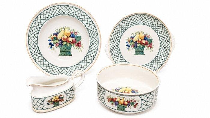 Villeroy & Boch - Grand Plat, Saladier, Saucière, Plat à, Antiek en Kunst, Antiek | Meubels | Tafels