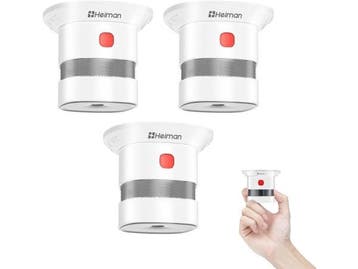 Veiling - Heiman Mini-rookmelder  3-delige set brandalarm me, Nieuw