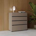 Ladekast Crotone - Taupe - 4 Lades, Huis en Inrichting, Kasten | Ladekasten, Verzenden, Nieuw