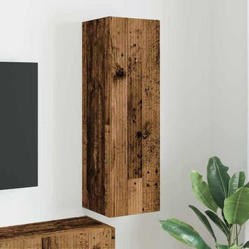 vidaXL TV Wandkast Oud Hout 30 x 31 x 100 cm Bewerkt hout, Huis en Inrichting, Kasten | Televisiemeubels, Minder dan 50 cm, Verzenden