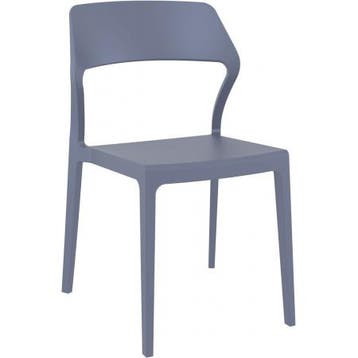 (MDK-106904) Siesta Snow stoel donkergrijs, Huis en Inrichting, Stoelen, Ophalen of Verzenden, Nieuw
