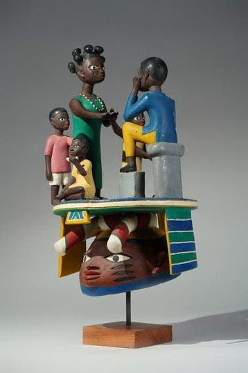 Een houten masker - Gelede - Yoruba - Benin (Zonder, Antiek en Kunst