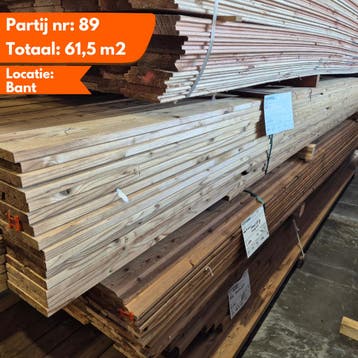 Thermo Vuren Geschaafde Plank Geborsteld 4800-3000x140x18mm, Ophalen of Verzenden, Nieuw