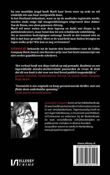 Evenwicht / Ellessy crime 9789086603305 Jacqueline Coppens, Boeken, Thrillers, Verzenden, Gelezen, Jacqueline Coppens