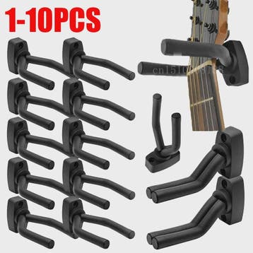 Gitaar Muurbeugel Hanger Set (1-10 Stuks) - Zwart - Universe, Verzenden, Nieuw