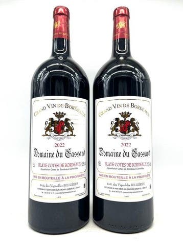 2022 Domaine du Cassard - Blaye Côtes de Bordeaux - 2, Verzamelen, Wijnen, Nieuw