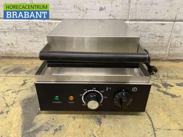 HCB RVS Wafelijzer hartjes met timer 230V Horeca, Ophalen of Verzenden, Nieuw in verpakking
