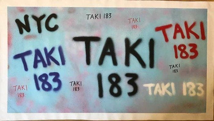 Taki 183 (1954) - Composition (original artwork), Antiek en Kunst, Kunst | Schilderijen | Modern