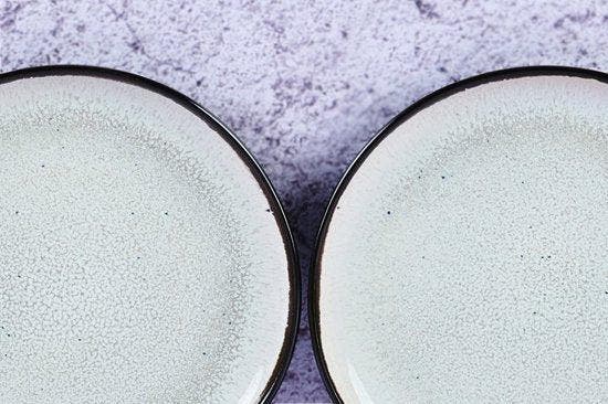 2dekans | bord IRIS Ø16cm - 6 stuks - Ivoorwit, Huis en Inrichting, Keuken | Servies, Zo goed als nieuw, Ophalen of Verzenden