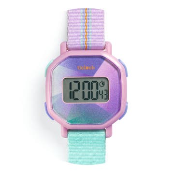 Djeco digitaal horloge Purple prism van €32,99 voor €32,90, Ophalen of Verzenden, Nieuw