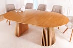 Uitschuifbare eettafel VALHALLA WOOD 120-160-200cm naturel, Huis en Inrichting, Tafels | Eettafels, Ophalen of Verzenden, Nieuw