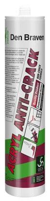 Den Braven Acryl Anti-Crack wit kit 310ml, Doe-het-zelf en Verbouw, Verf, Beits en Lak, Nieuw, Ophalen of Verzenden