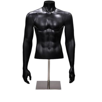 Gruppo Corso Torso 1/2 model heer met armen in mat zwart op