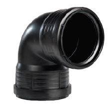 Pipelife Master3+ geluidsarm bocht 110 87,5gr 2xm Zwart, Ophalen of Verzenden, Nieuw