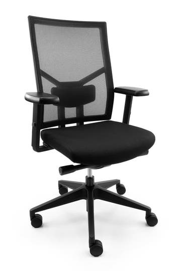 Refurbished Bureaustoel Zuidas (N)EN 1335, Verzenden, Zwart, Zo goed als nieuw, Bureaustoel