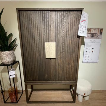 Amsterdam Bergkast 120cm 2 Deur 2 Lade - Henders en Hazel, 100 tot 150 cm, Eikenhout, Nieuw, Scandinavisch