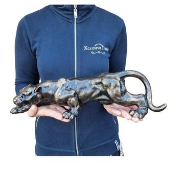 Beeld, Large Panther Statue 4kg - 10.5 cm - IJzer - 2026