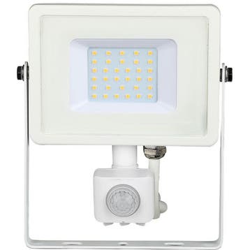 LED Bouwlamp 30 Watt met Sensor - LED Schijnwerper - Viron, Ophalen of Verzenden, Nieuw, Lamp met armatuur