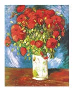 Kunstdruk Vincent Van Gogh - Poppies 40x50cm, Verzenden, Nieuw