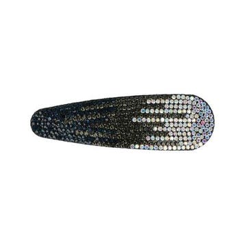 Haarspeld Klikklak 8cm - Glitter Steentjes - Groen Zilver, Nieuw