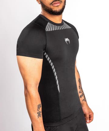 Venum Jaws 2.0 Rash Guard S/S Zwart Grijs, Ophalen of Verzenden, Nieuw