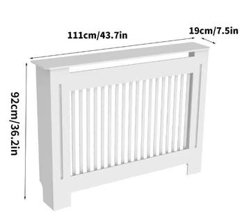Hoge MDF Radiatorafdekking met Latten en Bovenplank, Verzenden, Nieuw