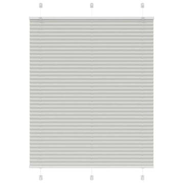 vidaXL Plissé rolgordijn 110x150 cm stofbreedte 109,4 cm, Verzenden, Nieuw, Grijs