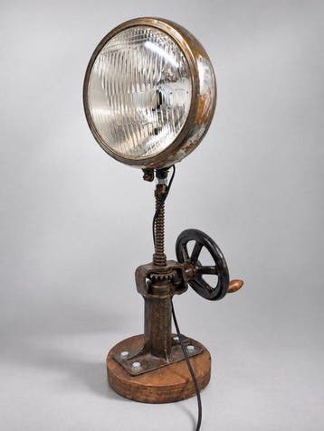Lamp - Metaal - Upcycled Steampunk Industrial Lamp