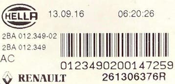 Renault Megane IV rechter knipperlicht rechts 261306376R, Ophalen, Gebruikt