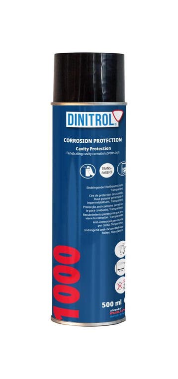 Dinitrol 1000 penetrant 500 ml, transparant, spuitbus, Verzenden
