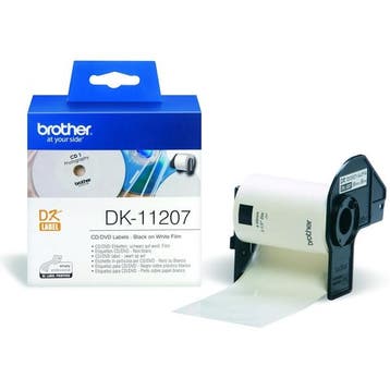 Brother DK-11207 CD/DVD label wit (origineel), Computers en Software, Verzenden, Nieuw, Brother