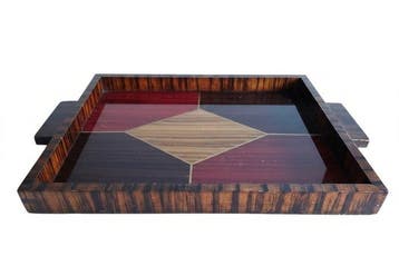 Dienblad - Hout, Acrylglas - Bauhaus Retro, Antiek en Kunst