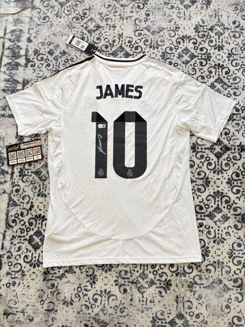 James Rodríguez Signed Real Madrid 2024/25 Home Shirt – #10, Nieuw