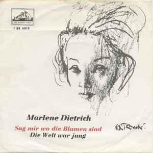 vinyl single 7 inch - Marlene Dietrich - Sag Mir Wo Die B..., Verzenden, Zo goed als nieuw, 7 inch, Pop