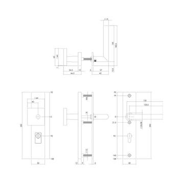 Intersteel SKG3 veiligheidsbeslag voordeur rechthoek, Verzenden, Nieuw