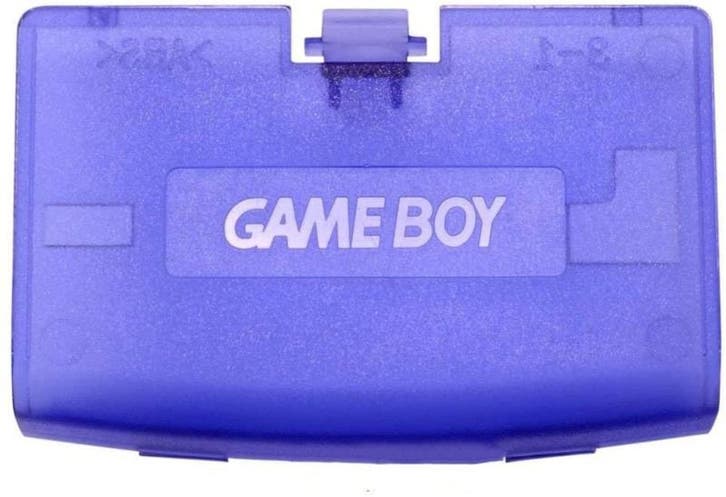 Game Boy Advance Batterijklepje Transparent Blauw (Third..., Spelcomputers en Games, Spelcomputers | Nintendo Game Boy, Zo goed als nieuw