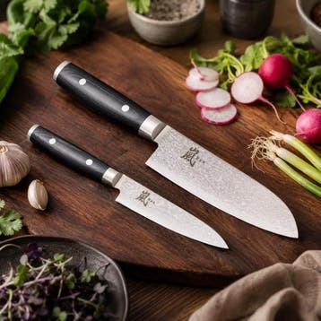 Yaxell Ran Messenset – Giftset – 2-delig – Santoku 16,, Ophalen of Verzenden, Nieuw, Overige materialen
