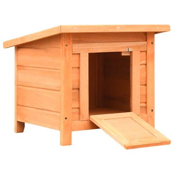 vidaXL Kattenhuis 50x46x43,5 cm massief grenen- en vurenhout, Dieren en Toebehoren, Verzenden, Nieuw