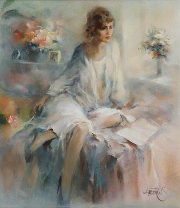 Willem Haenraets (1940) - Lezende vrouw