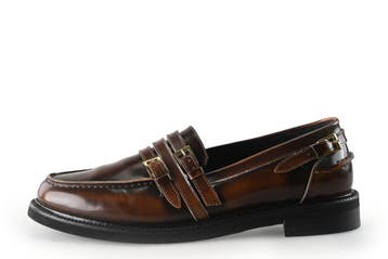 Stefano Lauran Loafers in maat 39 Bruin, Kleding | Dames, Schoenen, Bruin, Verzenden, Overige typen, Zo goed als nieuw